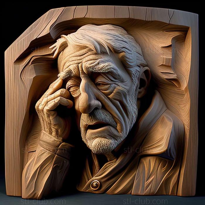 3D модель Джон Куидор, американский художник (STL)